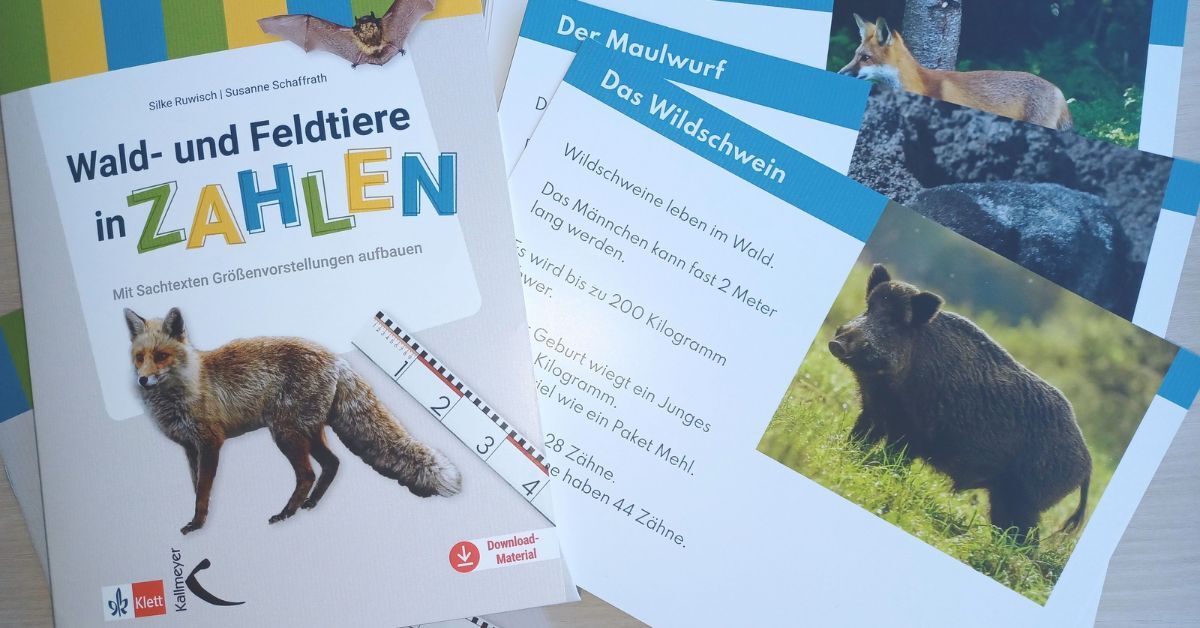 Abb.1: Das Material besteht aus 60 Karten mit Informationen zu 20 verschiedenen Wald- und Feldtieren.