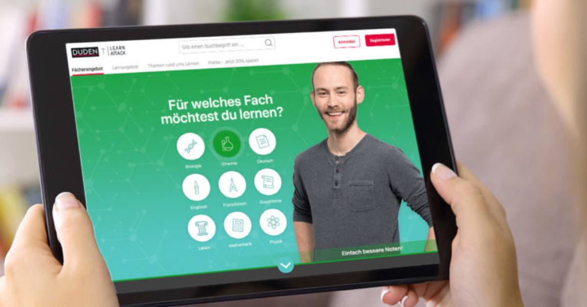 Zu Hause lernen ‒ die Nachhilfeplattform Duden Learnattack