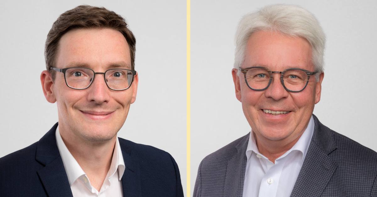Dr. Lorenz Huck (links) und Prof. Dr. Gerd-Dietrich Schmidt (rechts)